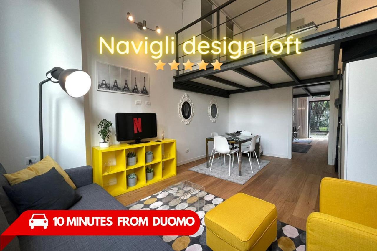 Ferienwohnung Navigli Design Loft - 7 Stops From Duomo, Ac, Netflix Mailand Exterior foto
